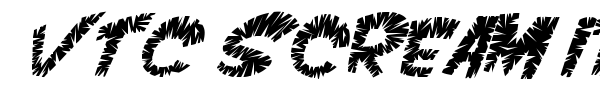 VTC Scream it Loud font preview